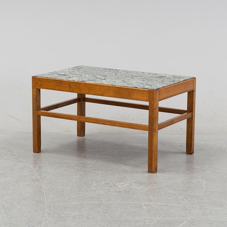 A marble top Swedish Modern coffee table, 1940's/50's.