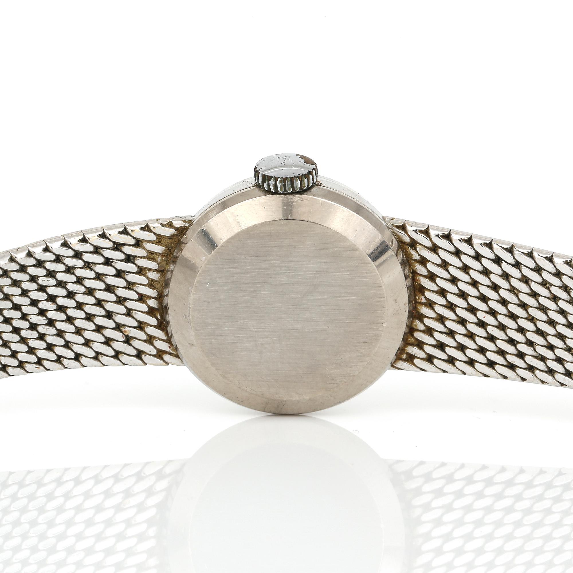 ARMBANDSUR, dam, 18K vitguld, Omega, 'Geneve'. Total vikt ca 38 g.