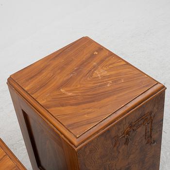 Sängbord, ett par, 1920/30-tal.
