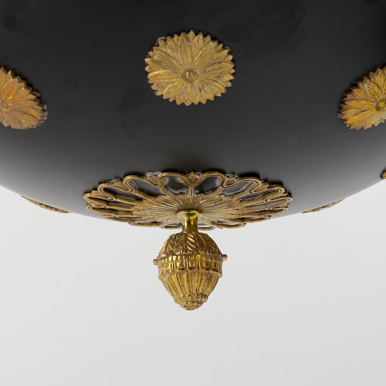 An Empire style ceiling lamp, early 20th century.
