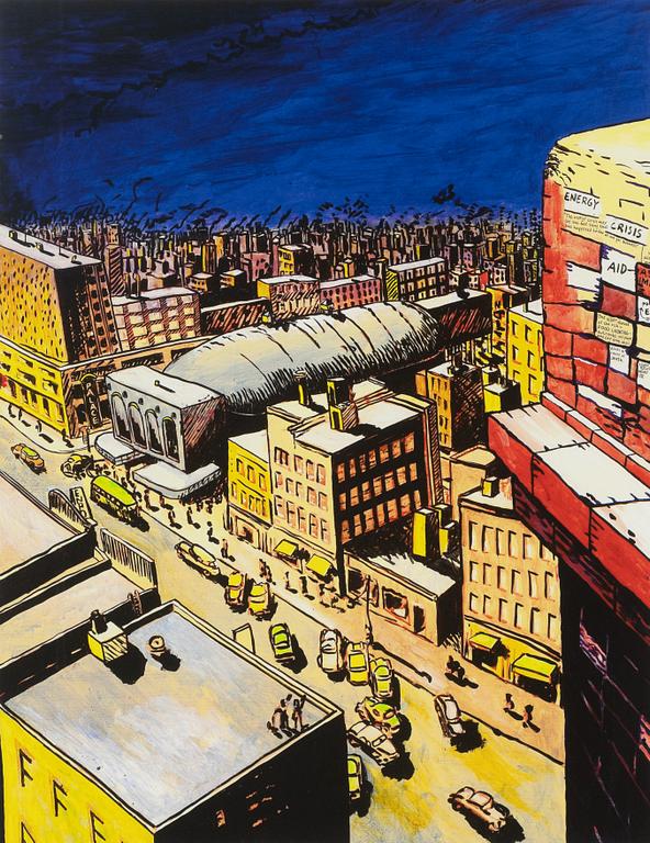 Carl Johan De Geer, lithograph in colours, signed Ea.