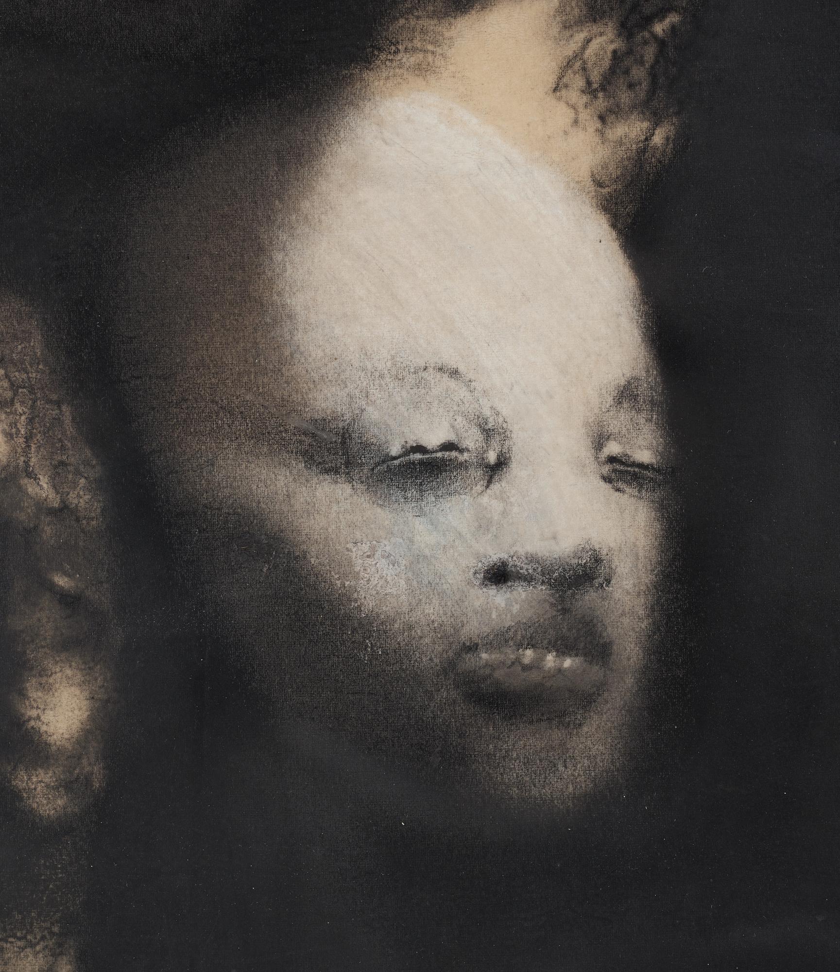 ROJ FRIBERG, mixed media. Signed and dated -76.