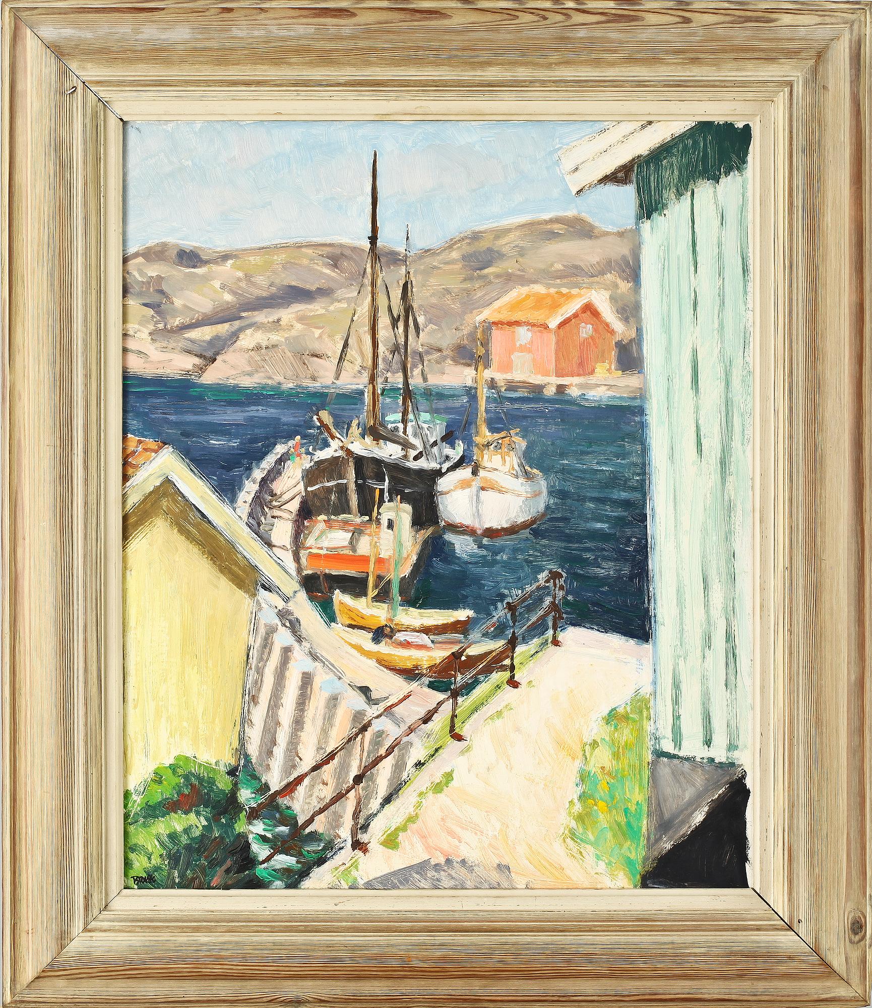 ÅKE BROVIK, olja på pannå, sign.