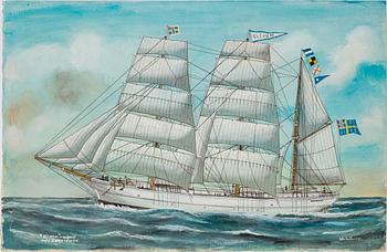 GUSTAF FREDRIKSSON, akvareller, 4 st, signerade.