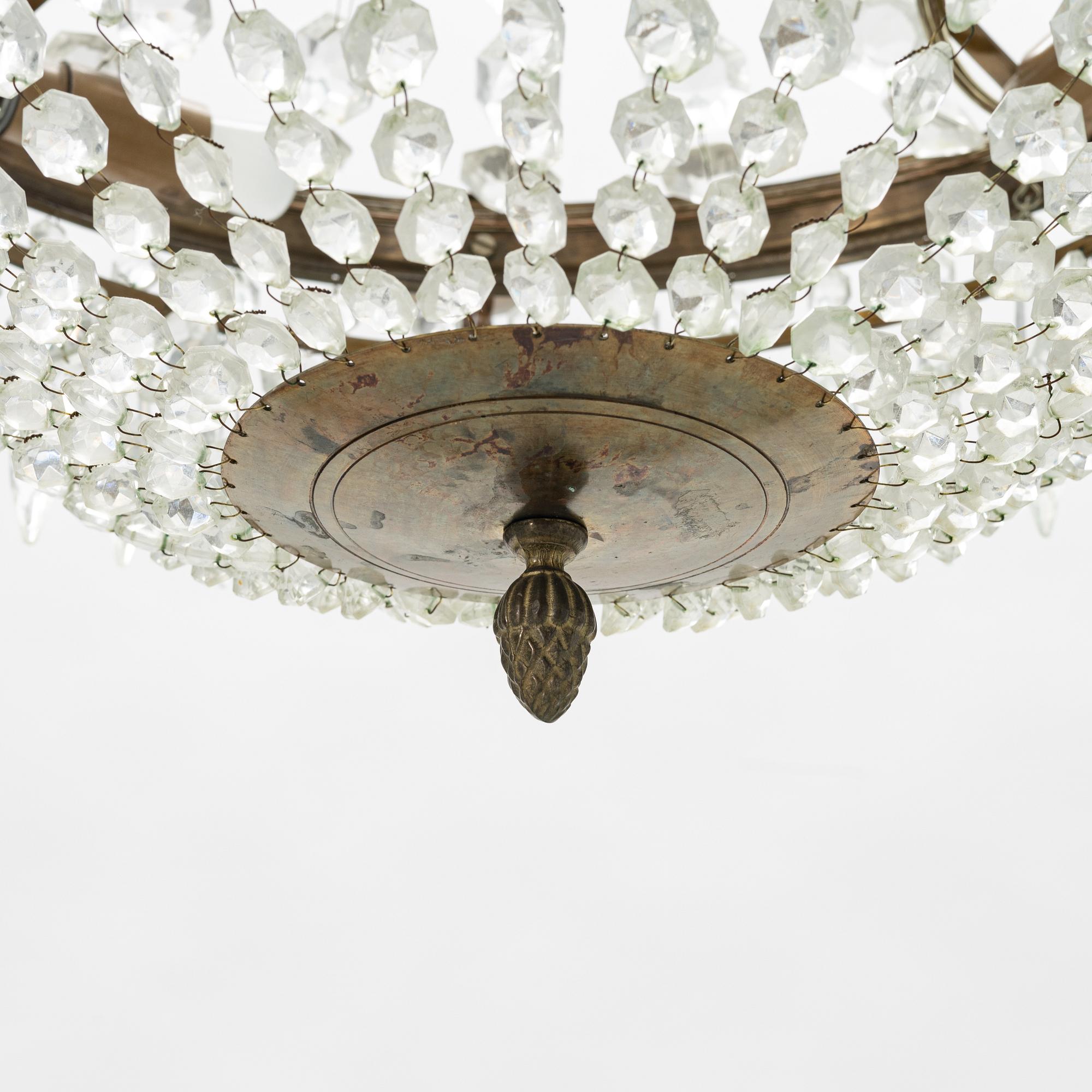 A Gustavian style chandelier, 20th Century.
