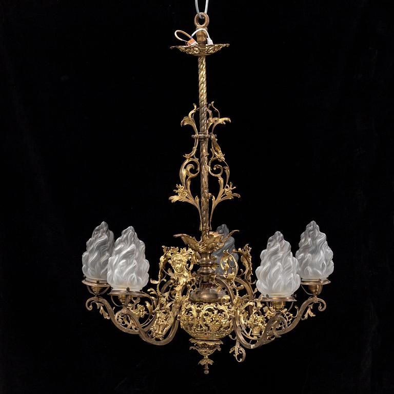 A late 19th Century chandelier.