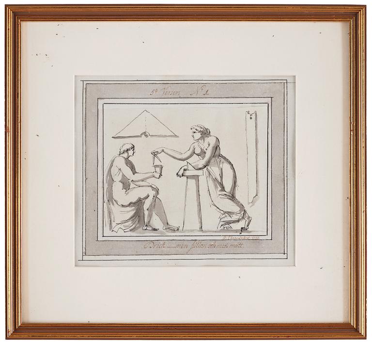 Carl August Ehrensvärd, "Goda gosse, glaset töm". Serie av dryckesvisor, 24 st.