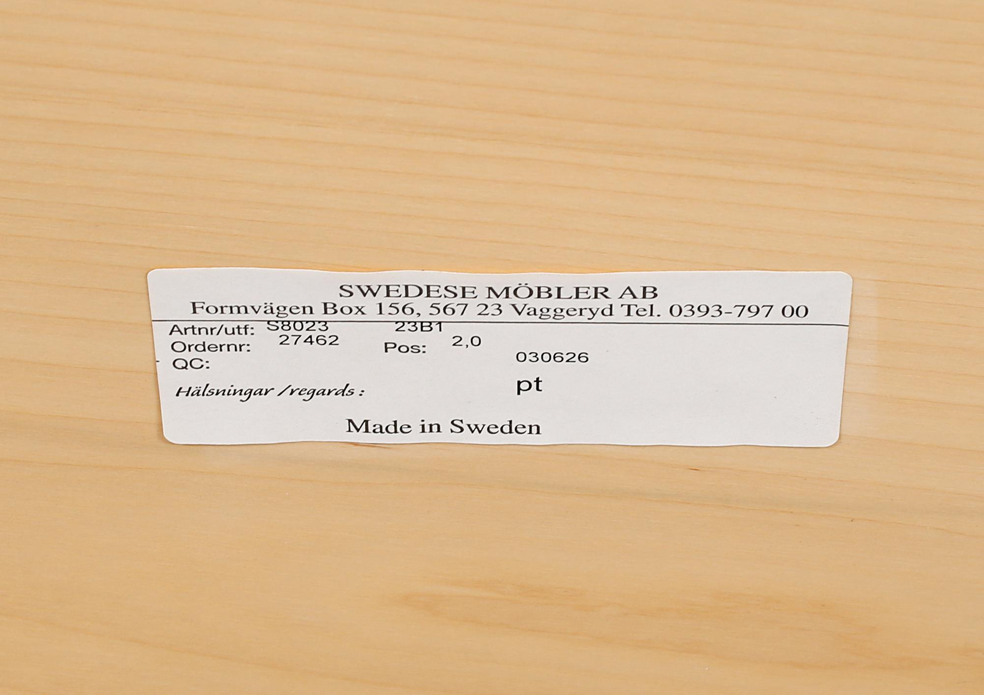 SOFFBORD, 2 st, "Havanna", Koncept AB, Swedese, omkring år 2000.
