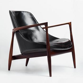 Ib Kofod-Larsen, a palisander "Elisabeth", easy chair, model "U 65", Christensen & Larsen, Copenhagen, Denmark, 1950-60's.