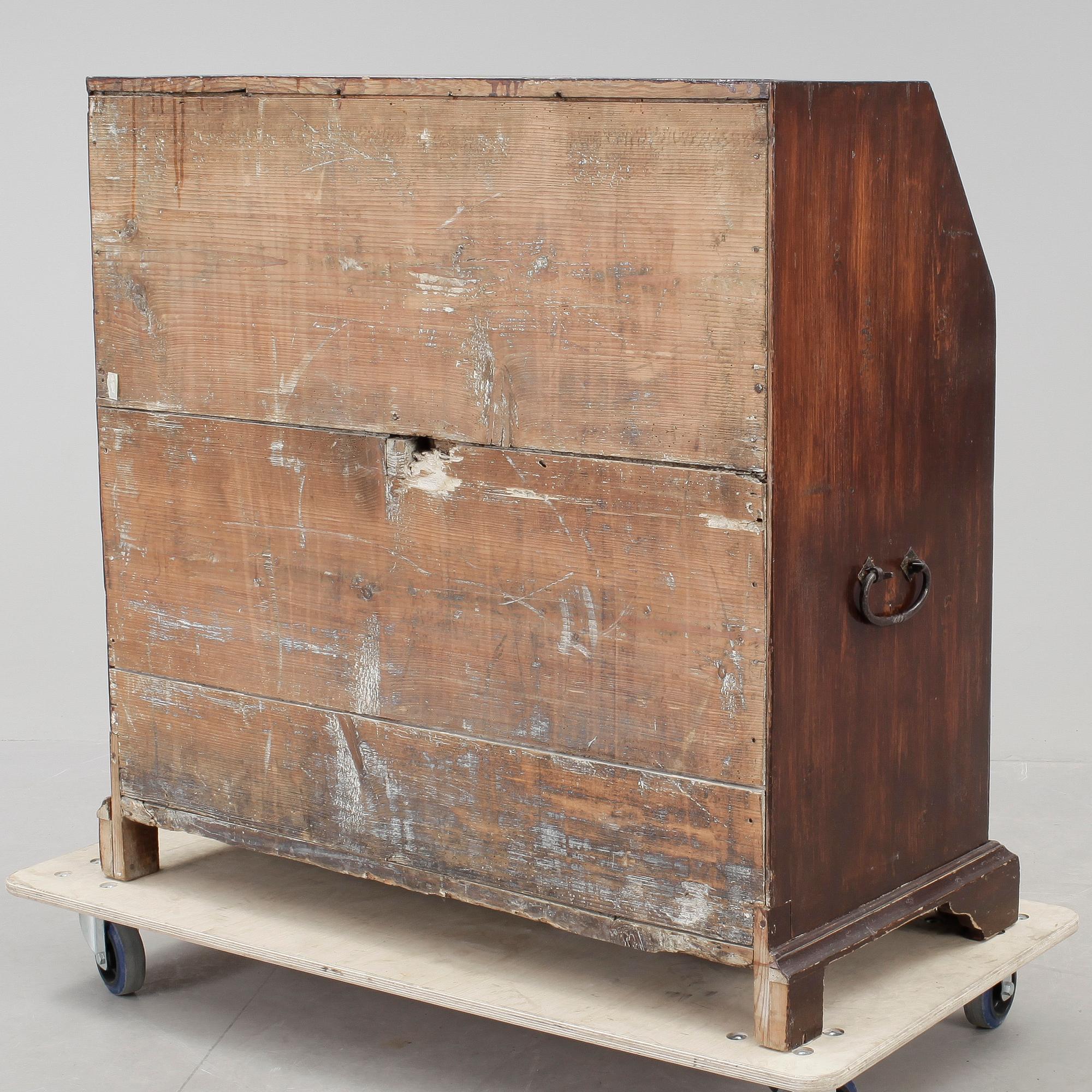 SNEDKLAFFSEKRETÄR, Sengustaviansk 1700-talets slut.