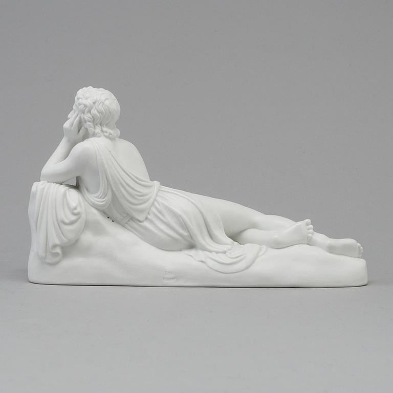 A bisquit scultpure of from John the Baptist sermon, after Bertel Thorvaldsen, Bing & Gröndahl, Denmark, 1870s.