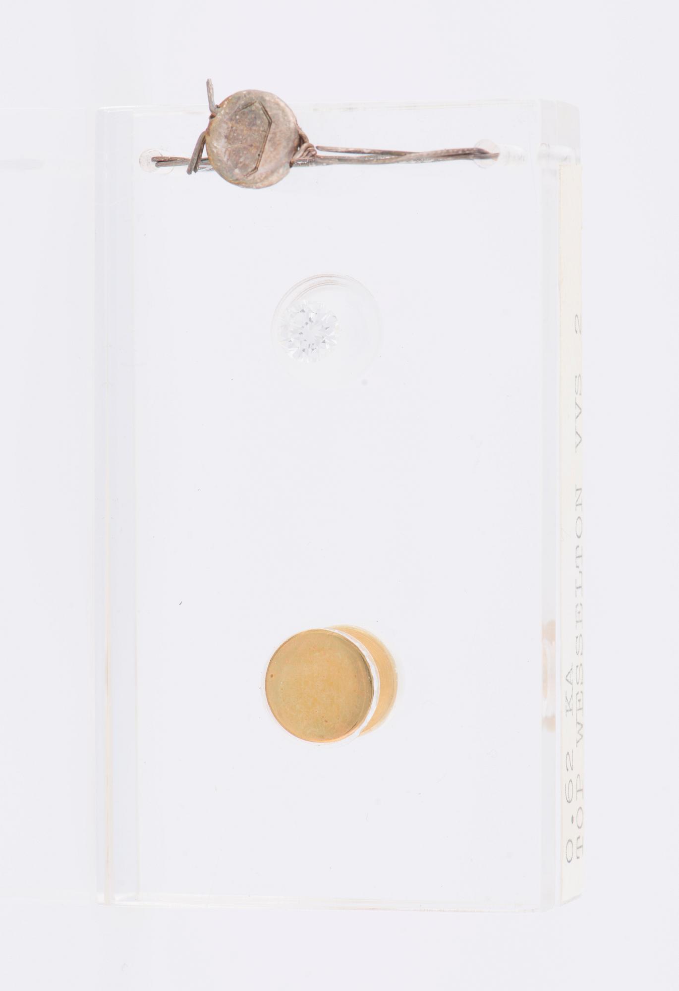 DIAMANT, briljantslipad 0,62 ct F-G (Top Wesselton) / VVS2.