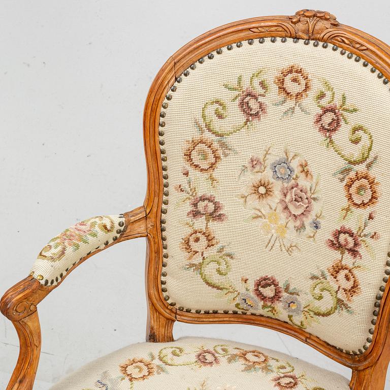 An armchair by Jean-René Nadal Paris 1756-70.