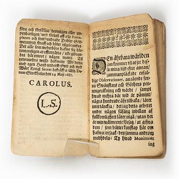 Om mynt, 1686.