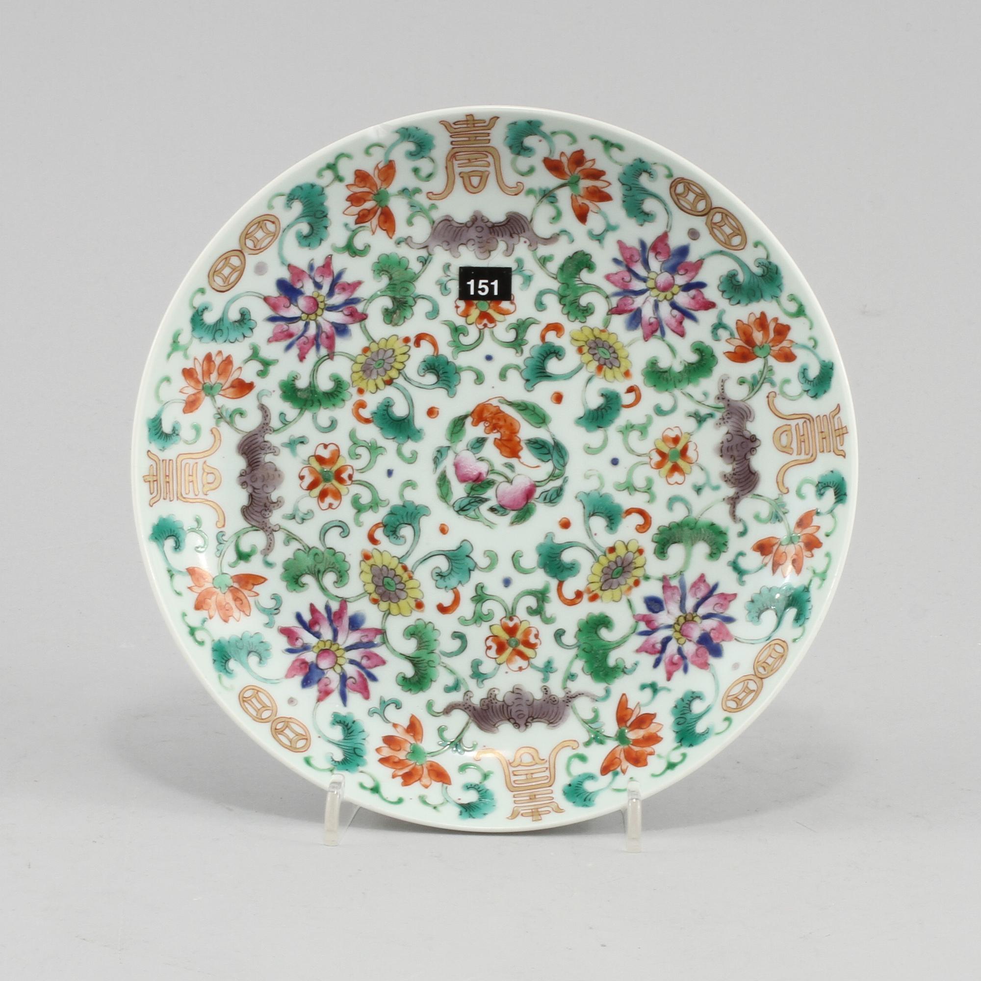 FAT, porslin, Kina, 1800/1900-tal.