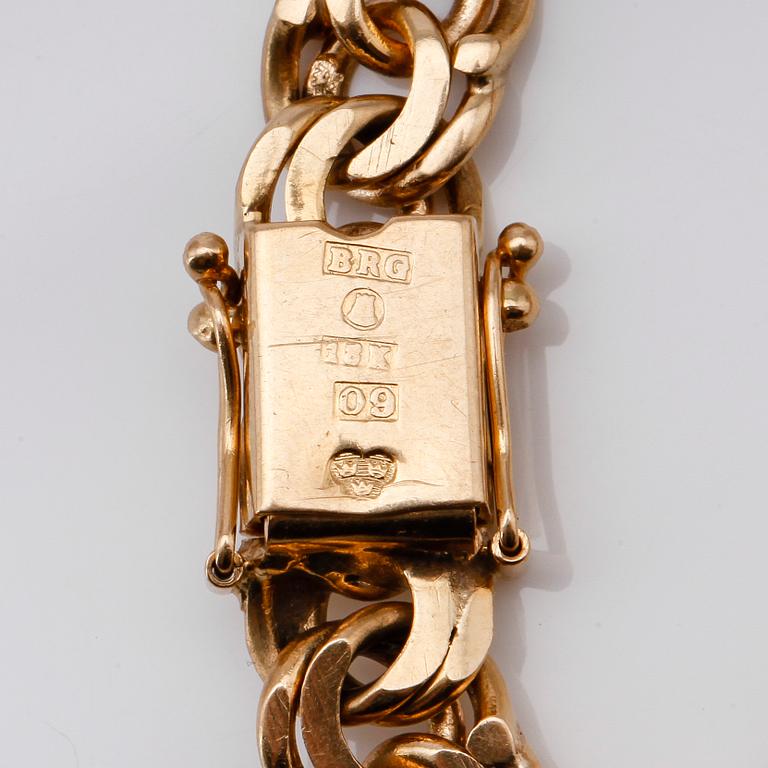 ARMBAND, 18K guld, svenska stämplar, 1964. Vikt ca 27 g.