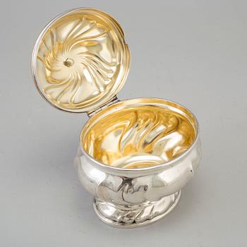 A 1926 silver sugar bowl by K Andersson, Stockholm.