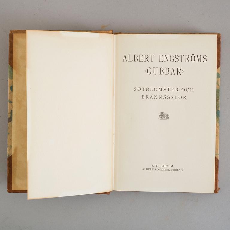ALBERT ENGSTRÖM, böcker, 24 band, "Skrifter", Albert Bonniers Förlag, Stockholm, 1939-42.