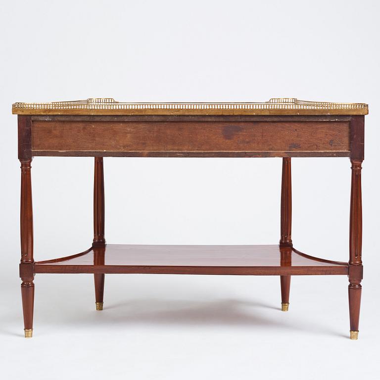 A Louis XVI console desserte by F. Schey (master in Paris 1777), late 18th century.