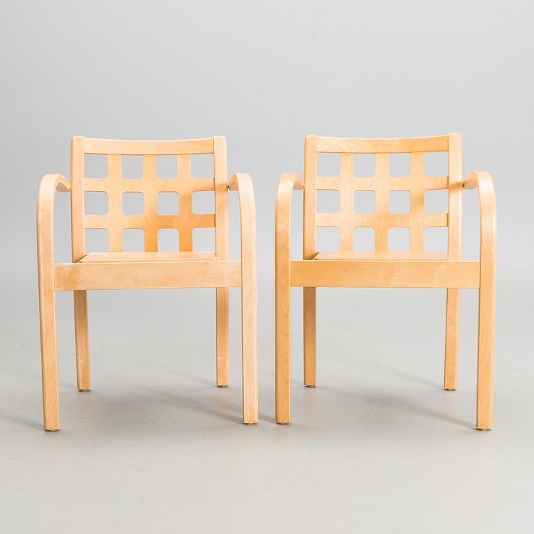 A set of 1990s chairs model Ruutu for Asko.