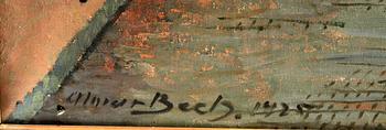 ALMAR BECH, olja på duk, sign o dat 1925.