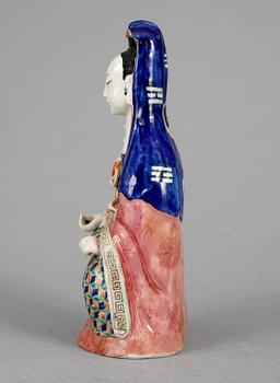 GUANYIN, porslin, Qing dynastin Qianlong (1736-95).