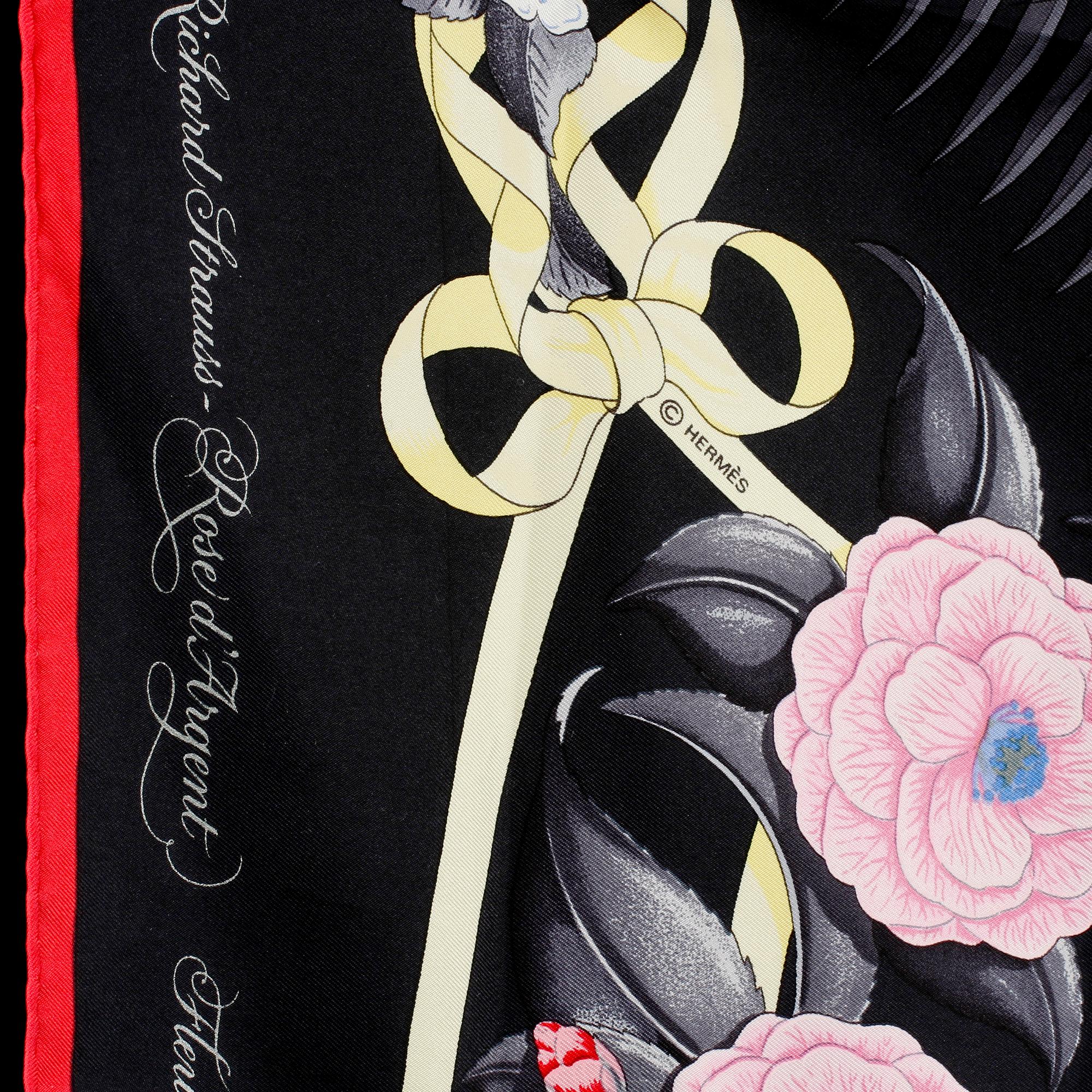 SCARF, siden, "Fleurs de L'opera", design Julia Abadie, Hermès, Paris, 1900-talets andra hälft.