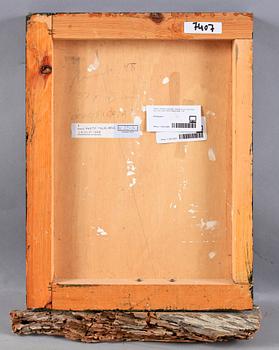 OKÄND KONSTNÄR, blandteknik och assemblage, sign o dat a tergo "Marto" Miguel Angel, 1998.