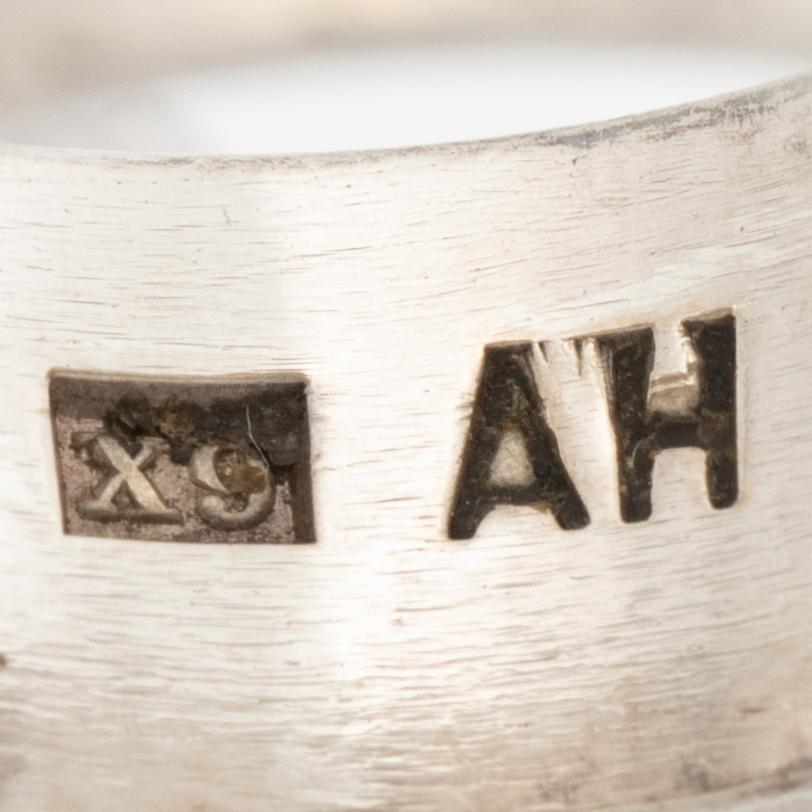 Anders Högberg, Ring, silver with faceted smoky quartz, Gothenburg 1972.