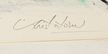 JOHN CHRISTOFOROU, färglitografi, signerad, numrerad 23/200.