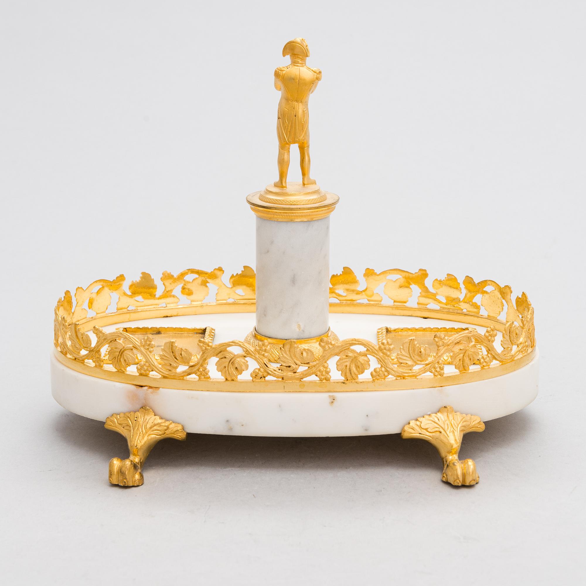 A French or Swedish Empire writing stand, mid 19th century.