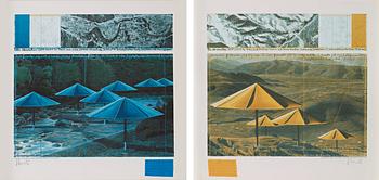 346. Christo & Jeanne-Claude, "The Umbrellas (Joint Project for Japan and USA)".