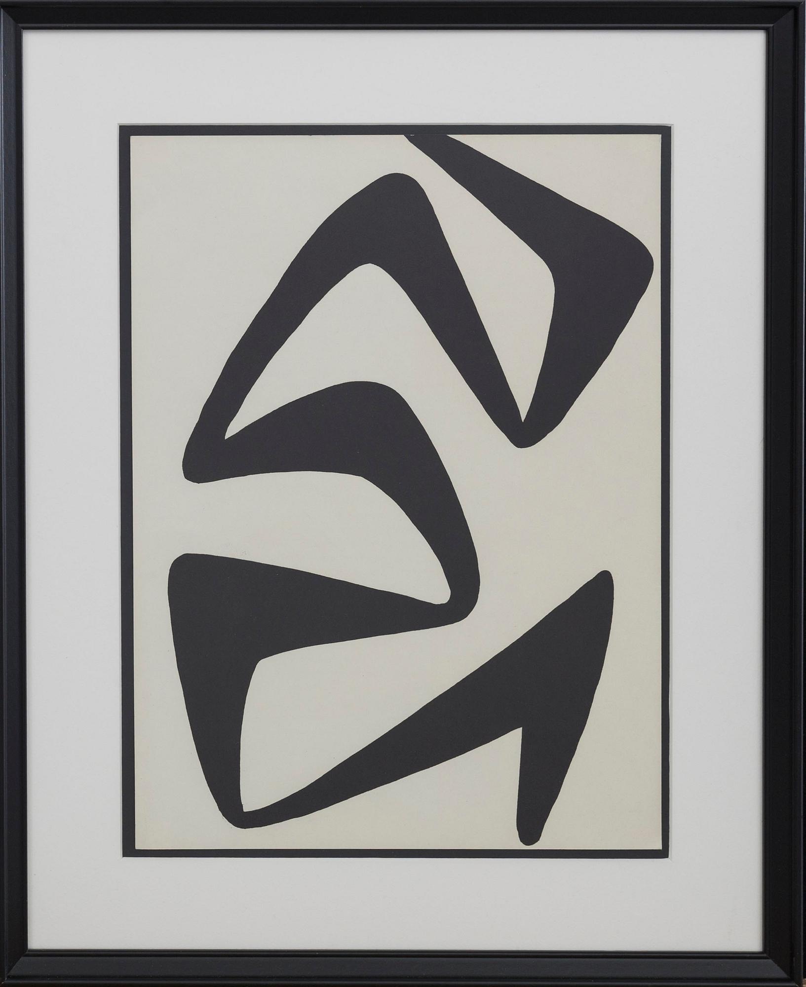 ALEXANDER CALDER, litografi, ur Derrière le Miroir nr 174 1968.