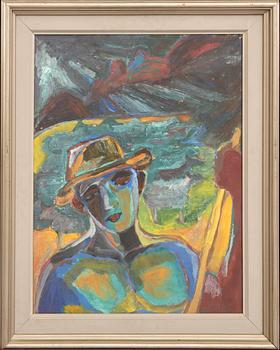 Gunnar Jonn, a signed and dated oil on paper.