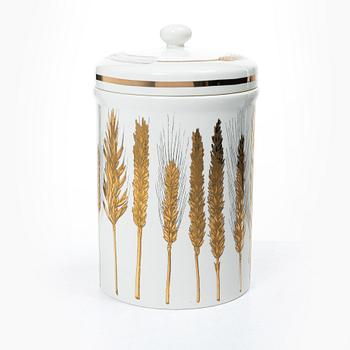 Piero Fornasetti, Lidded jar, marked Fornasetti, Milan, Italy, second half of the 20th century.