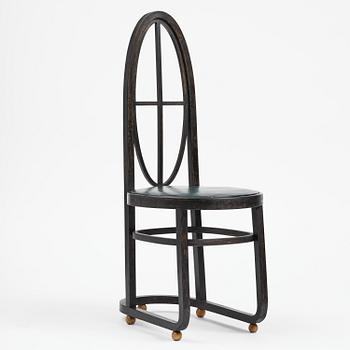 Carl Bergsten, stol, Gemla Leksaksfabrik, Diö, för Konst- och industriutställningen, Norrköping, 1906.