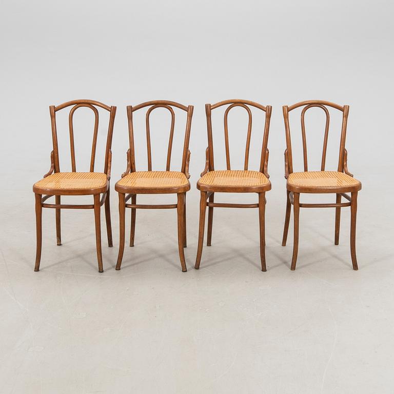 Stolar fyra st Thonet 1900-talets början.