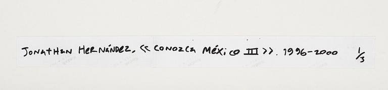 Jonathan Hernandez, "Conozca México III", 1996-2000.