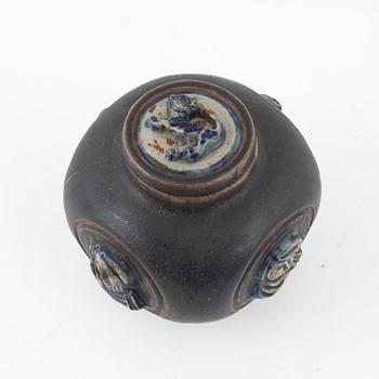 Jais Nielsen, lockurna, stengods, Royal Copenhagen Danmark, 1928.