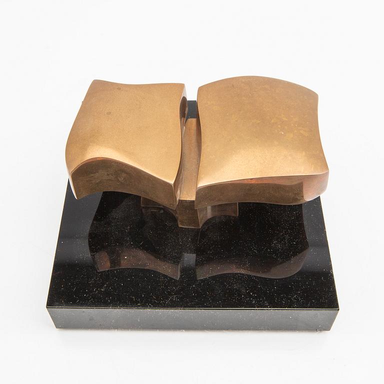 José Luis Sanchez, a signed and numbered 383/1000 brass scultpure.