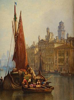 Ludwig Hermann van Hoom, Canal, Venice.