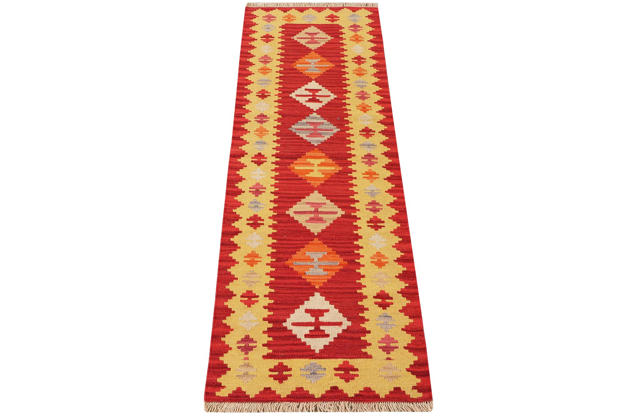 A Kilim runner carpet, c. 197 x 60 cm.