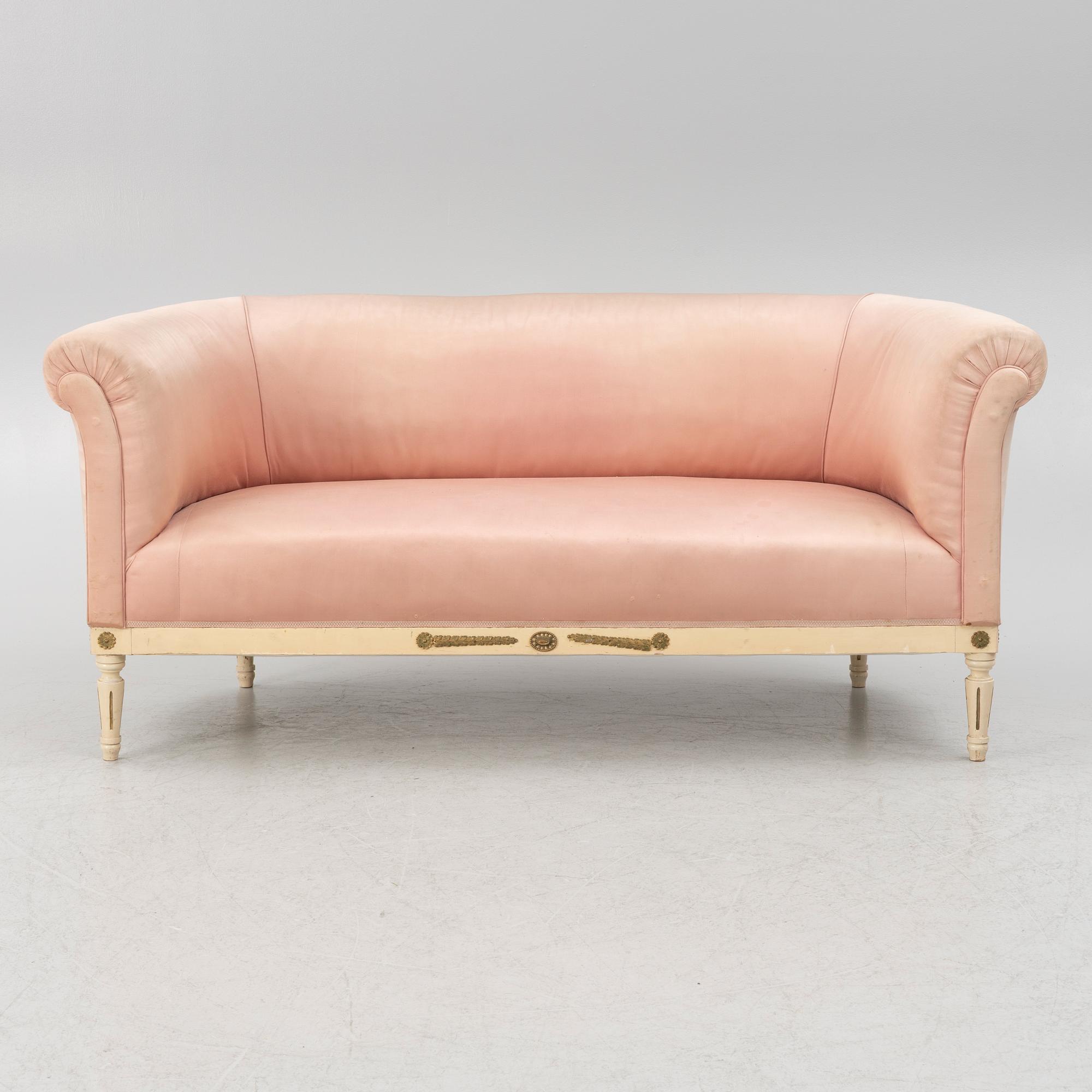A Gustavian style sofa, first half of the 20th Century.