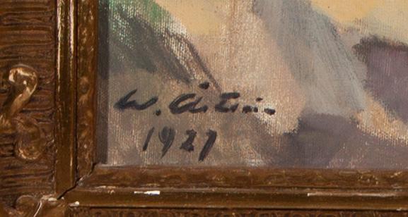 WERNER ÅSTRÖM, olja på duk, signerad och daterad 1927.