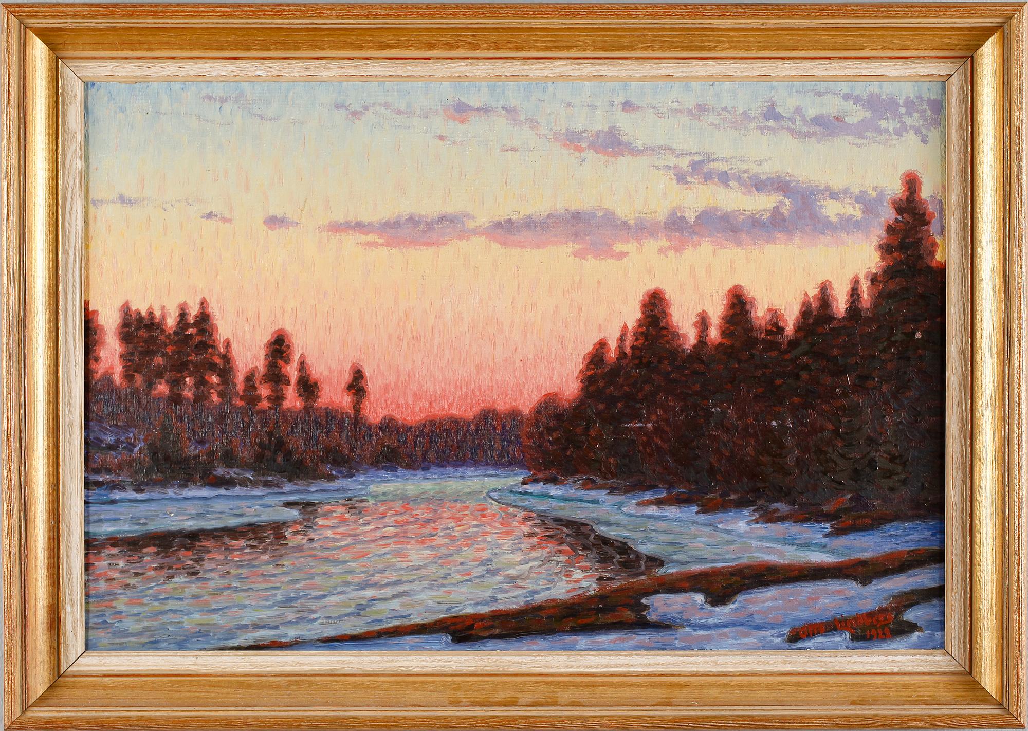 OTTO LINDBERG, olja på duk, signerad och daterad 1922.