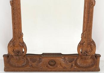 SPEGEL MED KONSOLBORD, nyrokoko, 1800-talets slut.