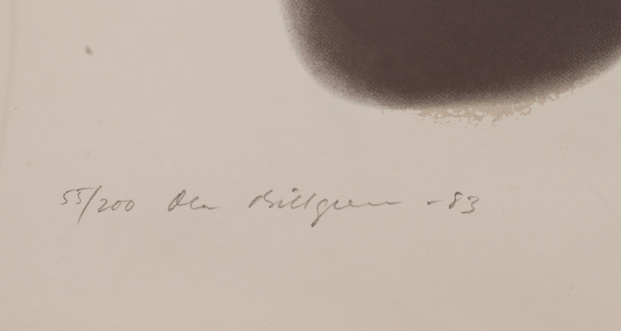 OLA BILLGREN, färglitografi, signerad och daterad -83, numrerad 55/200.