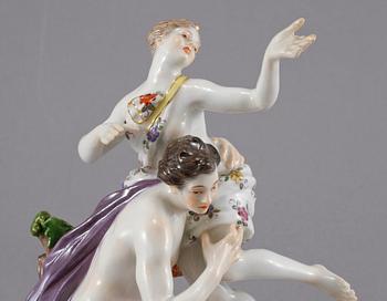 FIGURIN, porslin, Meissen, 1919.