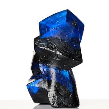 Edvin Öhrström, sculpture, cast glass, Lindshammar Glassworks, signed and dated 1965.