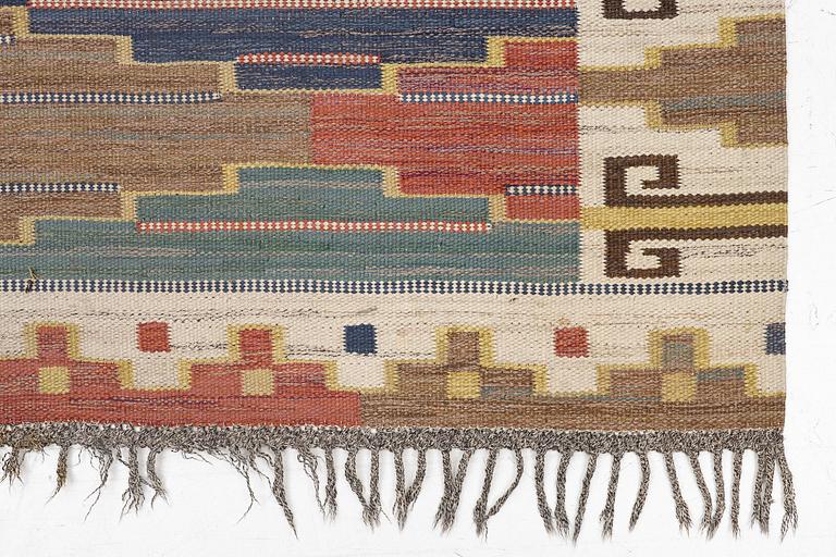 Märta Måås-Fjetterström, a 'Blå heden' carpet , flat weave, c. 303 x 202 cm, signed AB MMF.